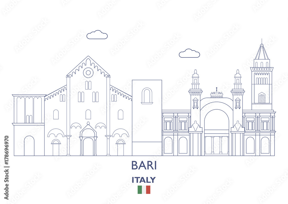 Bari City Skyline, Italy