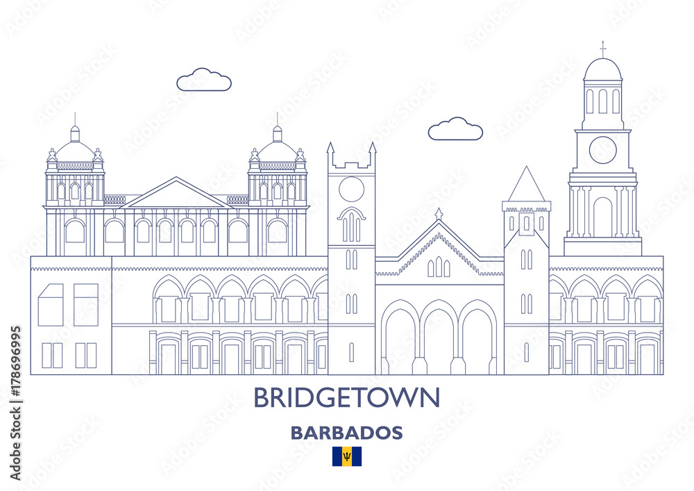 Bridgetown City Skyline, Barbados