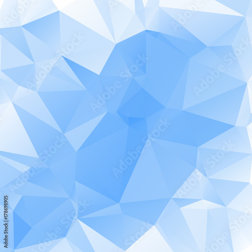 Blue Light Polygonal Mosaic Background, Vector illustration, Business Design Templates