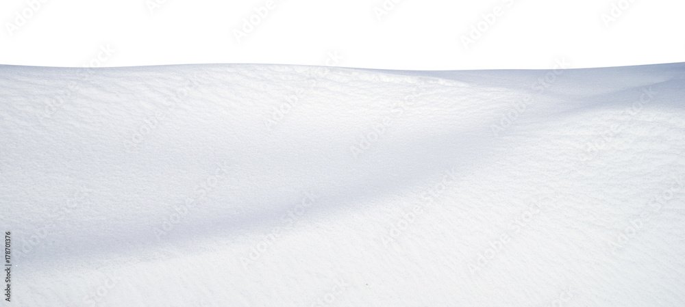 Naklejka premium snow isolated on white