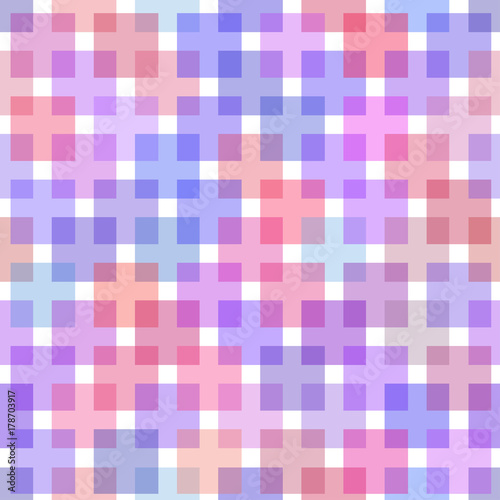 Template of checkered seamless background, plaid fabric, vector background