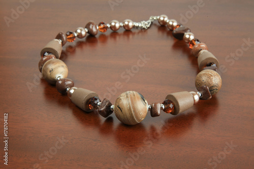 Gemstone stainless steel jewelry