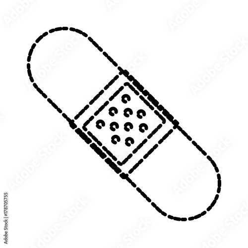 Medical bandage symbol icon vector illustration graphic design