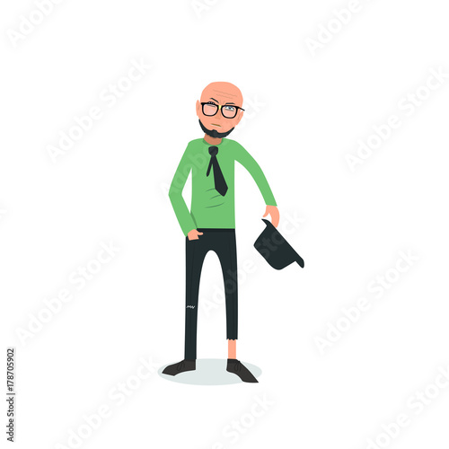 Exhausted and completely wiped out cartoon guy in casual clothes, gesturing. Vector illustration. Modern flat design.
