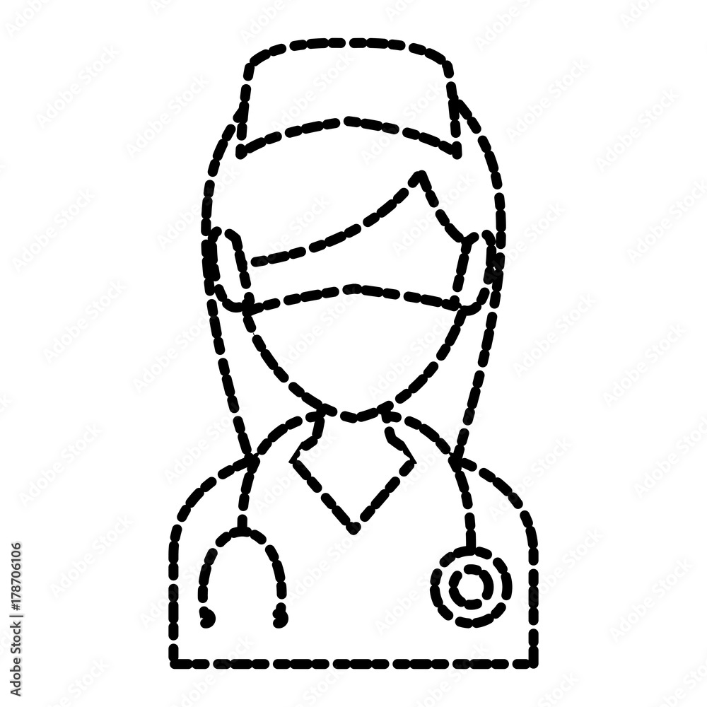 Nurse avatar profile icon vector illustration graphic design Nurse avatar profile icon vector illustration graphic design