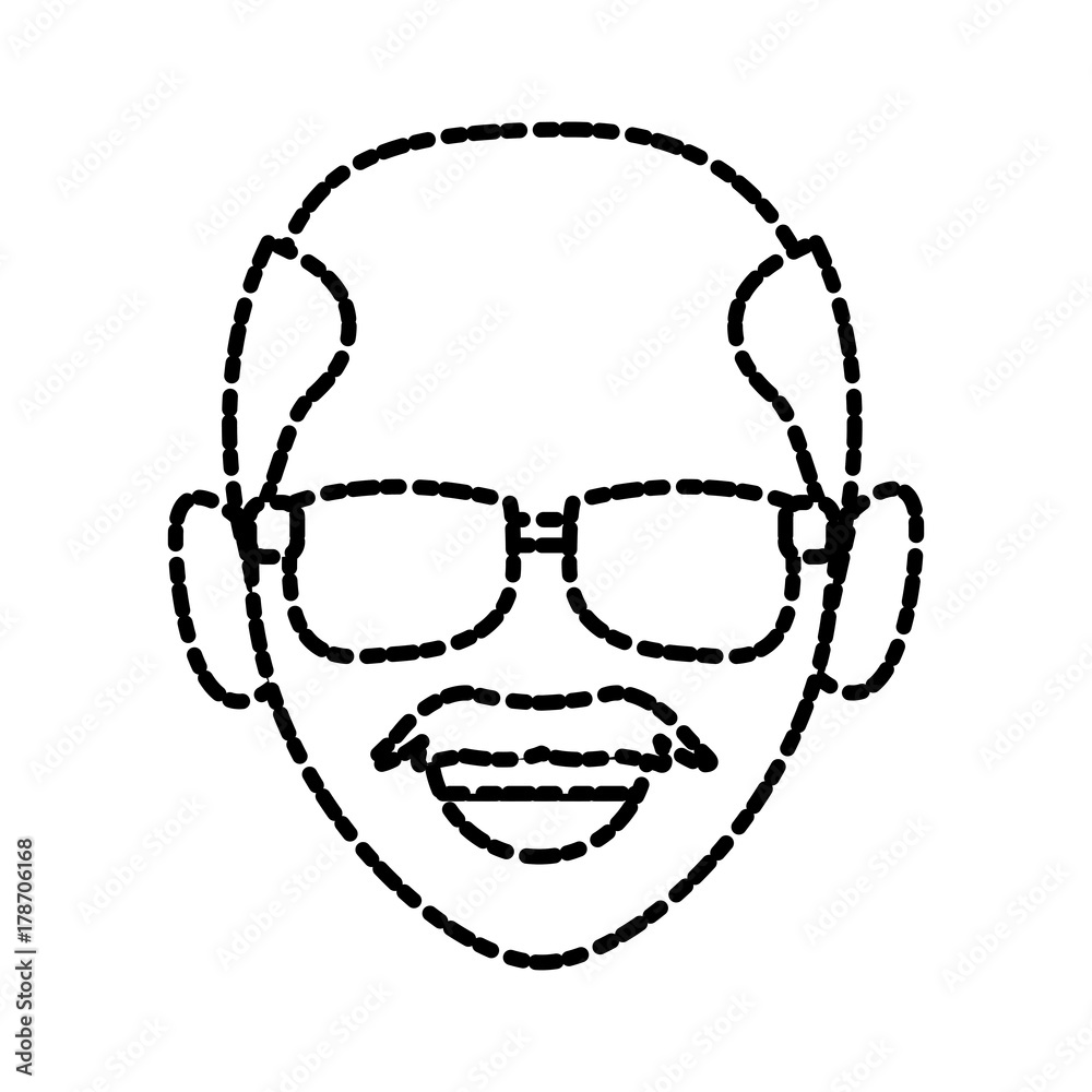 Man with sunglasses icon vector illustration graphic design Man with sunglasses icon vector illustration graphic design