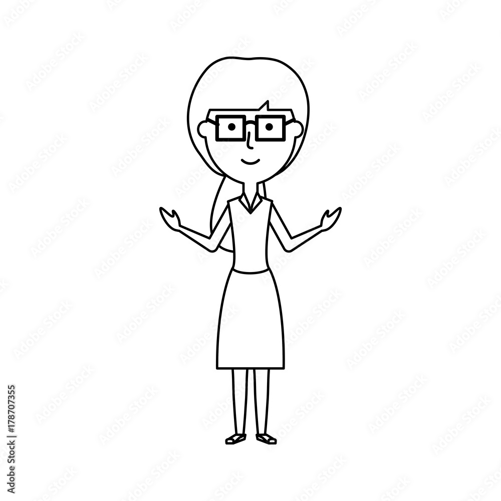 cartoon teacher woman icon over white background vector illustration cartoon teacher woman icon over white background vector illustration