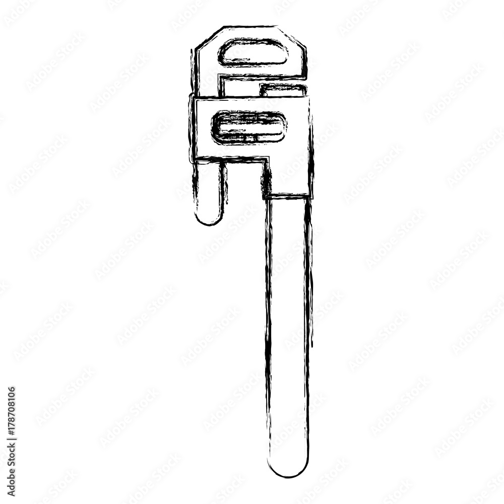 Adjustable wrench tool icon vector illustration graphic design Adjustable wrench tool icon vector illustration graphic design