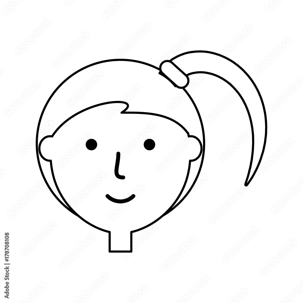 cartoon woman face icon over white background vector illustration cartoon woman face icon over white background vector illustration