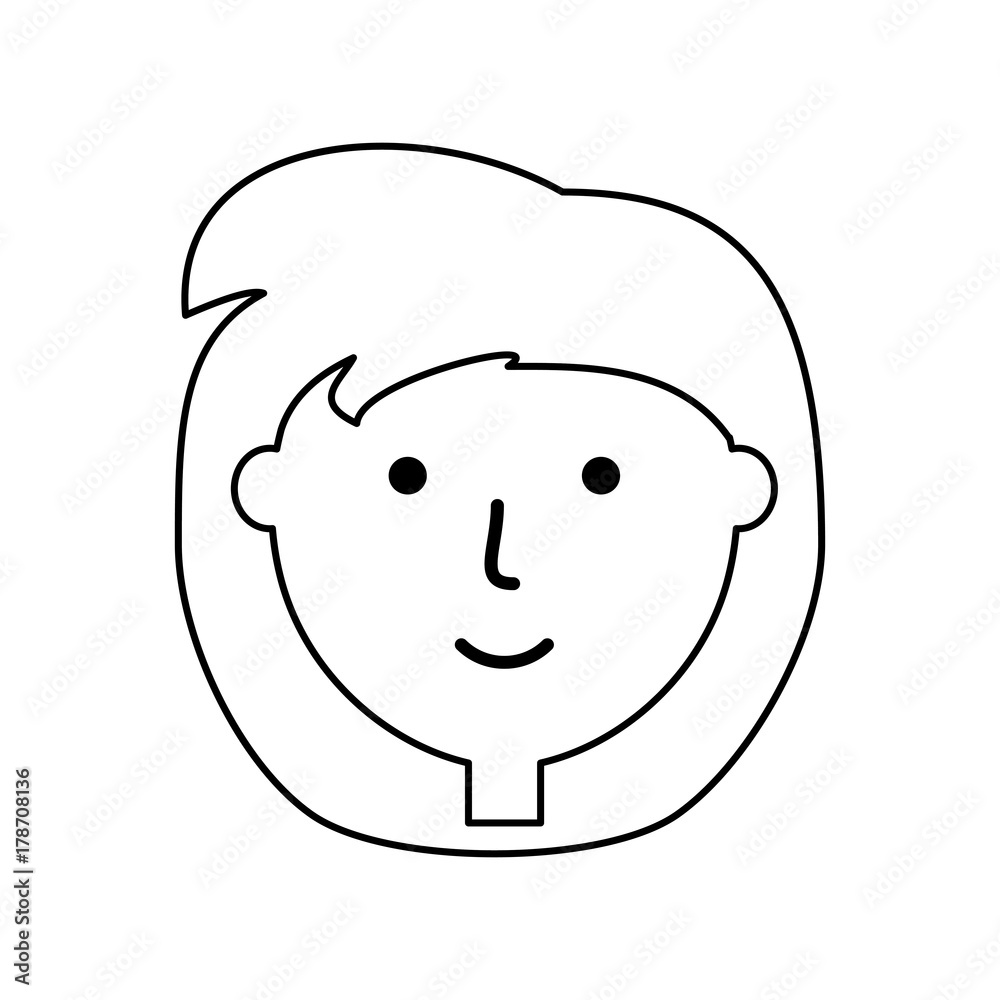 cartoon woman face icon over white background vector illustration cartoon woman face icon over white background vector illustration