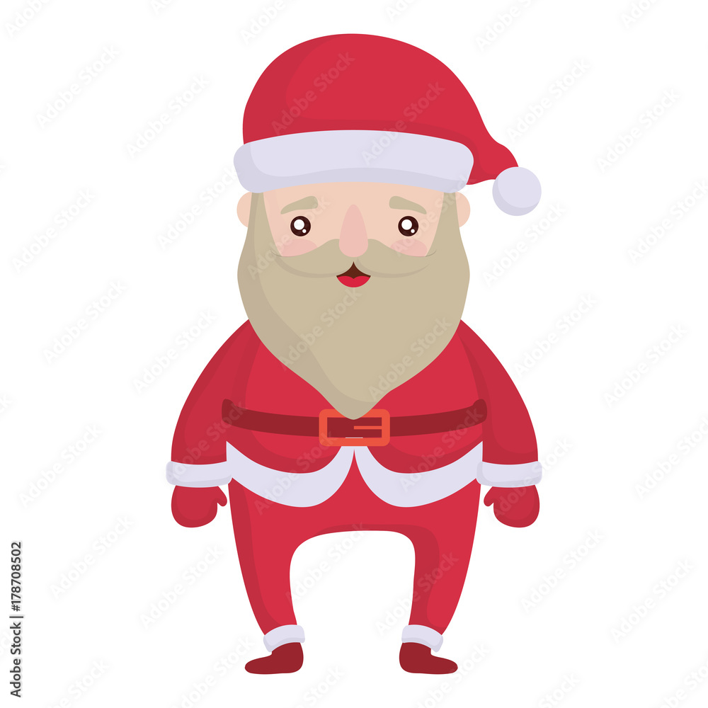 cartoon santa claus icon over white background vector illustration cartoon santa claus icon over white background vector illustration