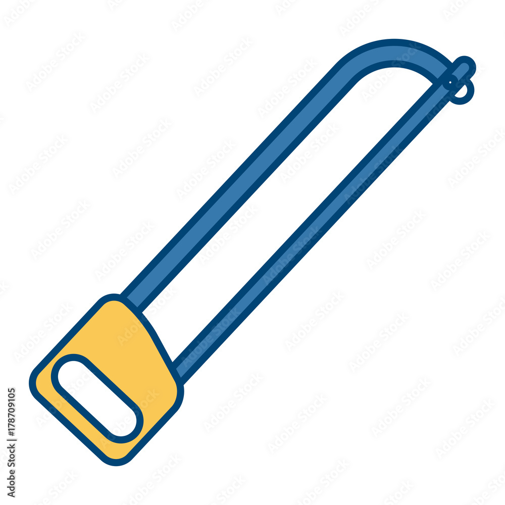 Hacksaw construction tool icon vector illustration graphic design Hacksaw construction tool icon vector illustration graphic design