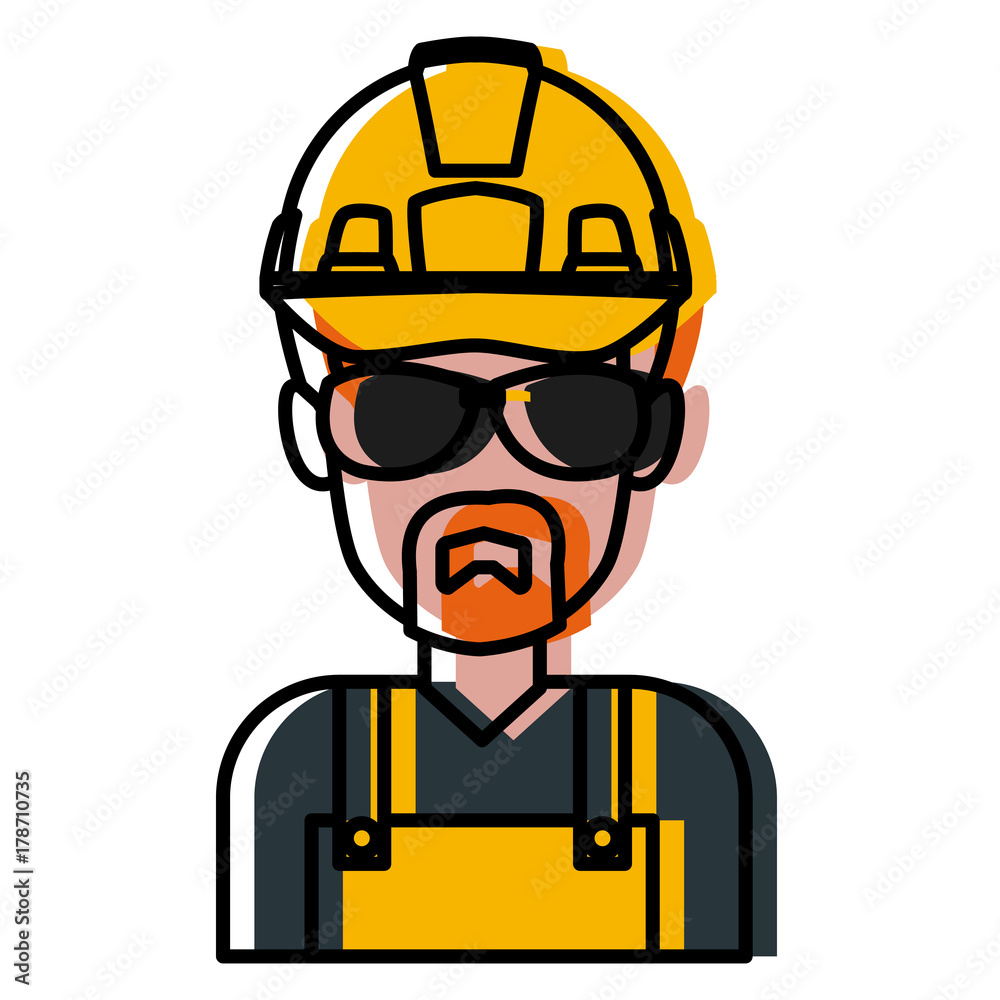 Construction worker cartoon icon vector illustration graphic design Construction worker cartoon icon vector illustration graphic design