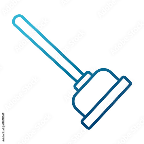 Toilet pump isolated icon vector illustration graphic design