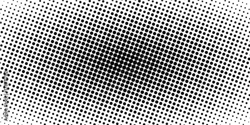 horizontal halftone banner, vector comic manga dots. pop art template