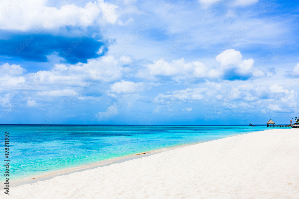 sandy sea beach the Caribbean Sea sandy sea beach the Caribbean Sea