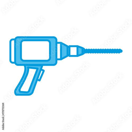 Drill Construction tool icon vector illustration graphic design