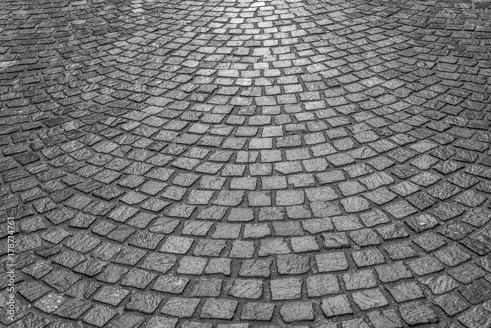 Texture of the paving stone pavers.