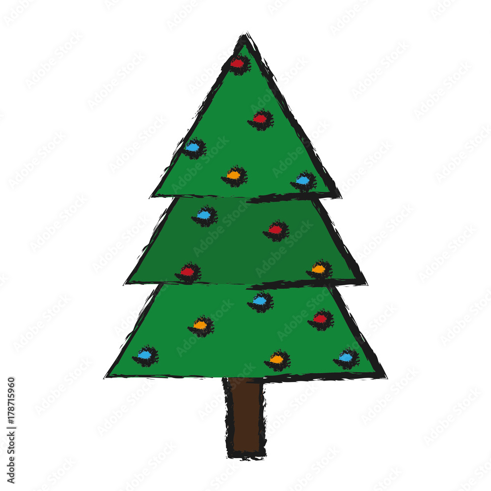 christmas tree icon over white background vector illustration christmas tree icon over white background vector illustration