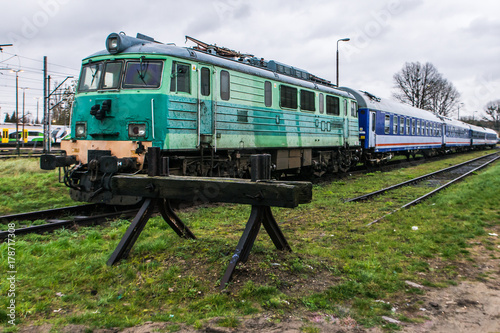 Train standing on the tracs, Poland 2017