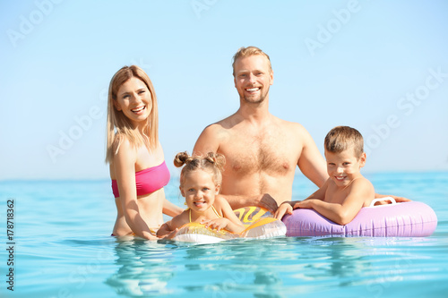 Happy family resting at sea resort © Africa Studio