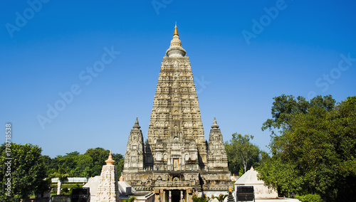 Mahabodhi  Bodh Gaya temple, India. 2017