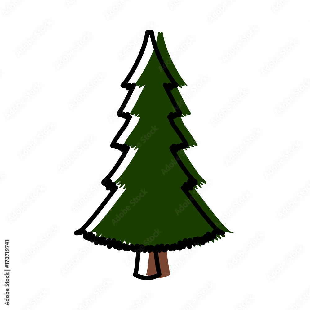 Fototapeta premium Tree nature symbol icon vector illustration graphic design