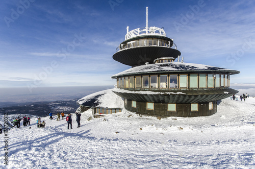 Fototapeta Naklejka Na Ścianę i Meble -  Sniezka peak in Karkonosze mountains, Karpacz, Poland