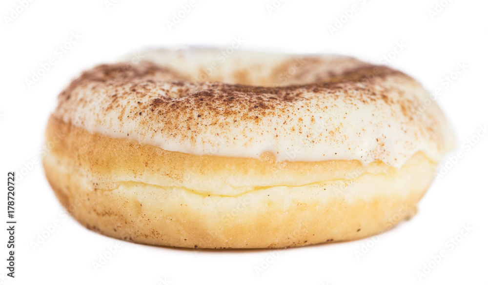 Fresh made Donuts on white background