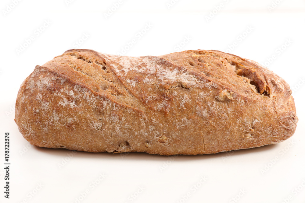 bread isolated on white background