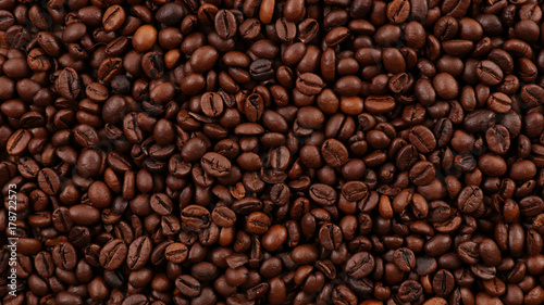 close up on coffee bean