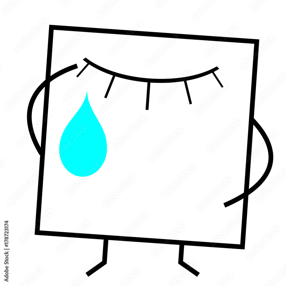 Fototapeta premium Icon crying face