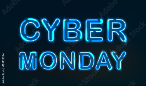 Cyber Monday neon light
