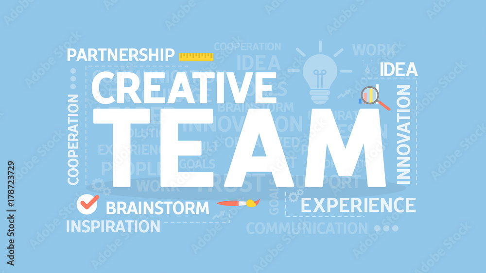 Creative team concept. Creative team concept.