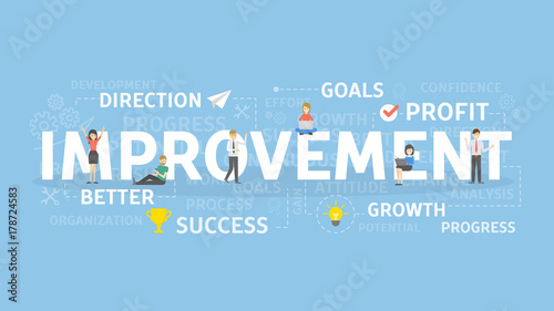 Improvement concept illustration.