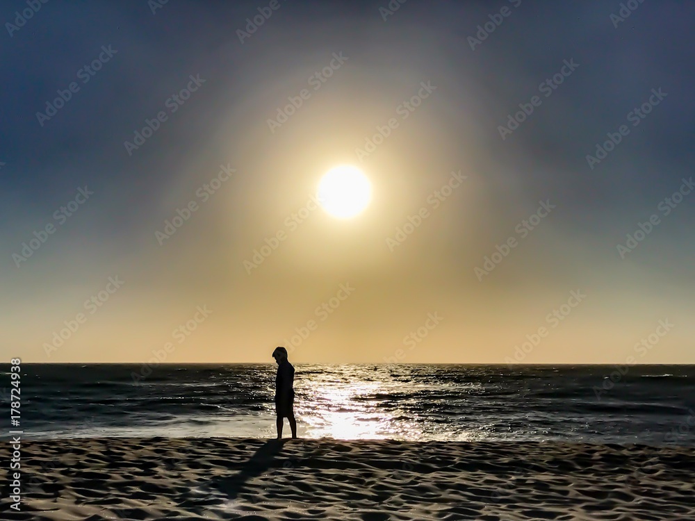 Boy in Sunset