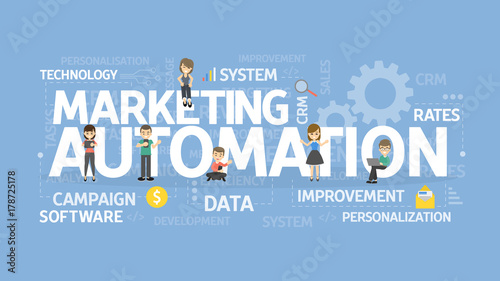 Marketing automation concept.