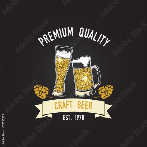Vintage design for bar, pub and restaurant business.