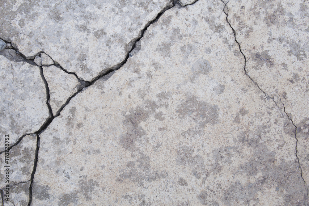 Obraz premium Cracked concrete floor background.