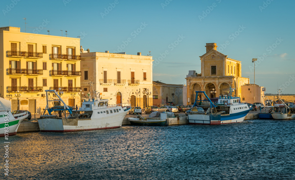 Sunny afternoon in Gallipoli, province of Lecce, Puglia, southern Italy.