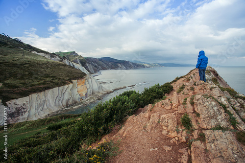 Panoramic of cliffs