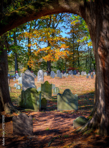 Cemetery in October 