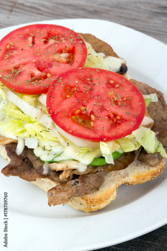 beef steak sub sandwich beef steak sub sandwich