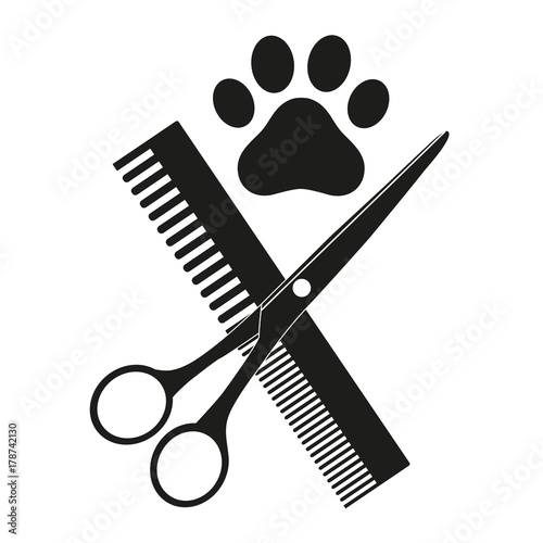 emblem of a shearing animal on a white background