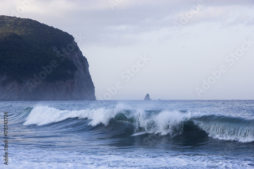 sea, wave, beach, Montenegro