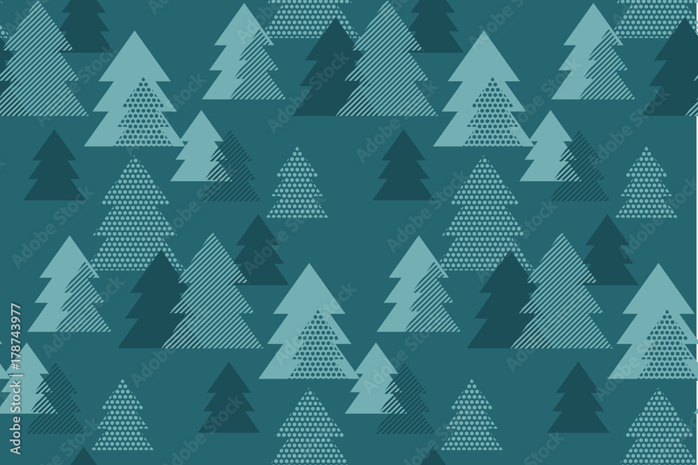 Maars green color Christmas textile and wrapping paper vector motif. Happy new year and xmas tree seamless pattern illustration. . Maars green color Christmas textile and wrapping paper vector motif. Happy new year and xmas tree seamless pattern illustration. .