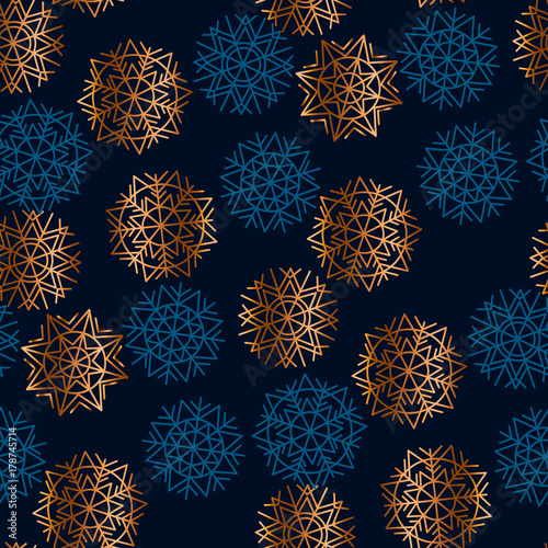 Luxury gold and night blue ...
