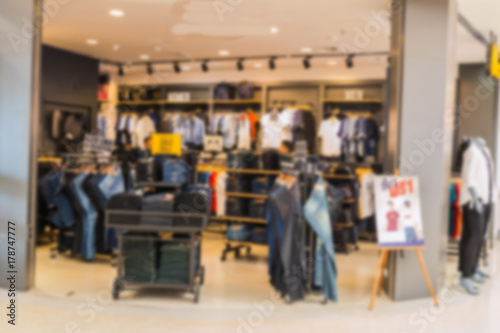 jeans shop take by lens blur