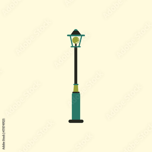Street light icon, street lamp