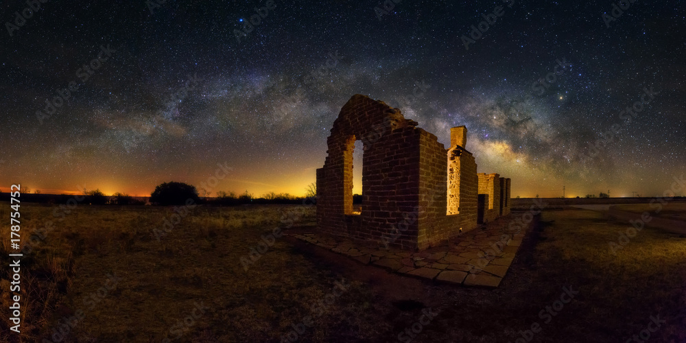 Milky way at Fort Griffin, Texas USA